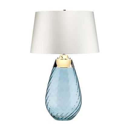 Elstead - Candeeiro de mesa LED LENA 1xE27/40W/230V + 1xGU10/7W 74 cm azul/branco