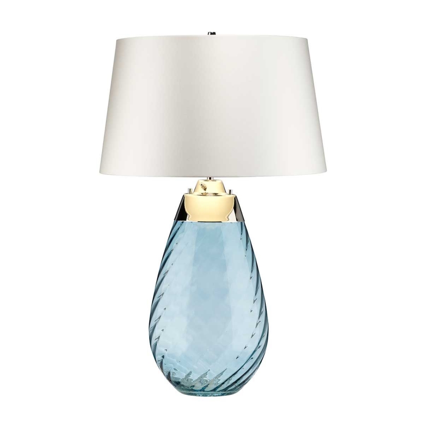 Elstead - Candeeiro de mesa LED LENA 1xE27/40W/230V + 1xGU10/7W 74 cm azul/branco