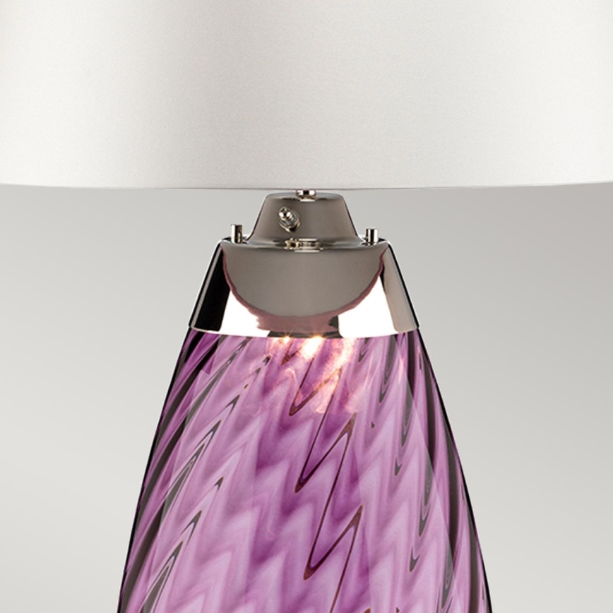 Elstead - Candeeiro de mesa LED LENA 1xE27/40W/230V + 1xGU10/7W 74 cm rosa/branco