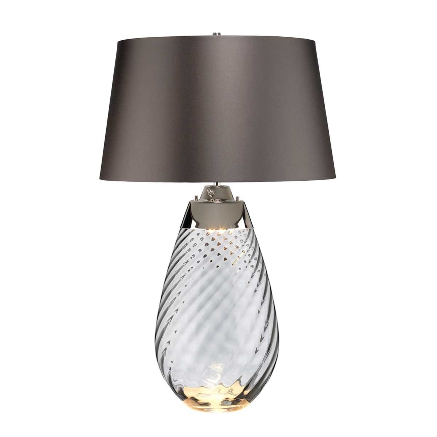 Elstead - Candeeiro de mesa LED LENA 1xE27/40W/230V + 1xGU10/7W 74 cm cinzento