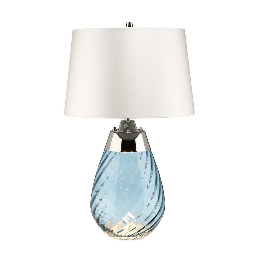 Elstead - Candeeiro de mesa LED LENA 1xE27/60W/230V + 1xGU10/7W 60,5cm azul/branco