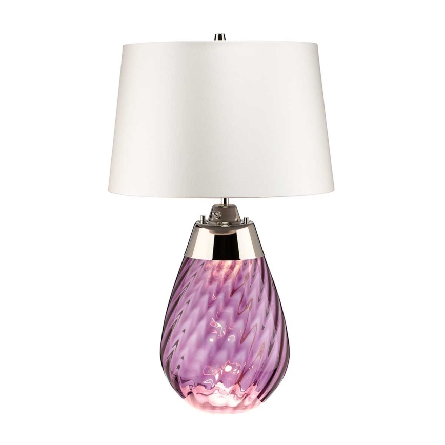 Elstead - Candeeiro de mesa LED LENA 1xE27/40W/230V + 1xGU10/7W 74 cm rosa