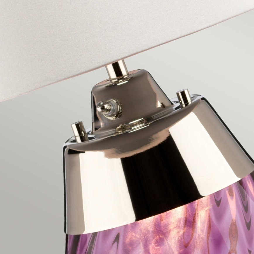 Elstead - Candeeiro de mesa LED LENA 1xE27/40W/230V + 1xGU10/7W 74 cm rosa