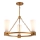 Elstead - Lustre de haste KRISTY 3xE27/40W/230V, acabamento em cobre
