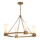 Elstead - Lustre de haste KRISTY 4xE27/40W/230V, acabamento em cobre