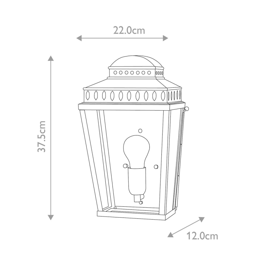 Elstead - Iluminação de parede exterior MANSION HOUSE 1xE27/60W/230V IP44
