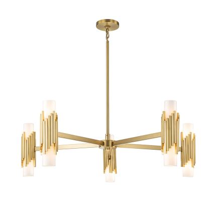 Elstead - Lustre com haste MARVELE 10xE14/40W/230V dourado