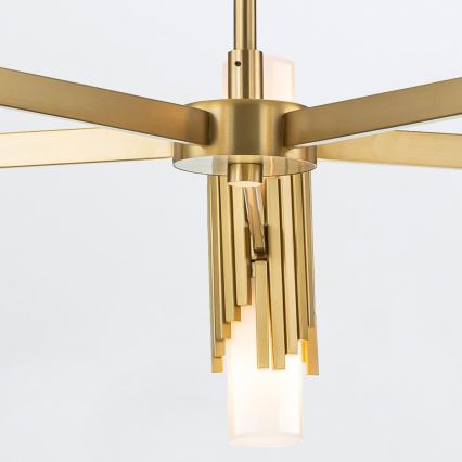 Elstead - Lustre com haste MARVELE 10xE14/40W/230V dourado