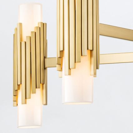Elstead - Lustre com haste MARVELE 10xE14/40W/230V dourado