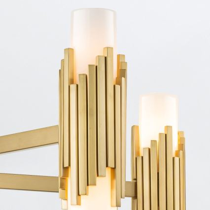 Elstead - Lustre com haste MARVELE 10xE14/40W/230V dourado