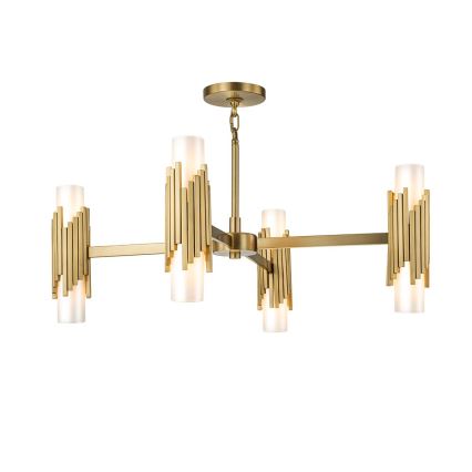 Elstead - Lustre com haste MARVELE 8xE14/40W/230V dourado