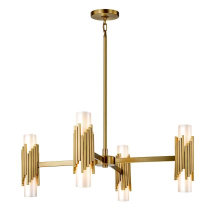 Elstead - Lustre com haste MARVELE 8xE14/40W/230V dourado