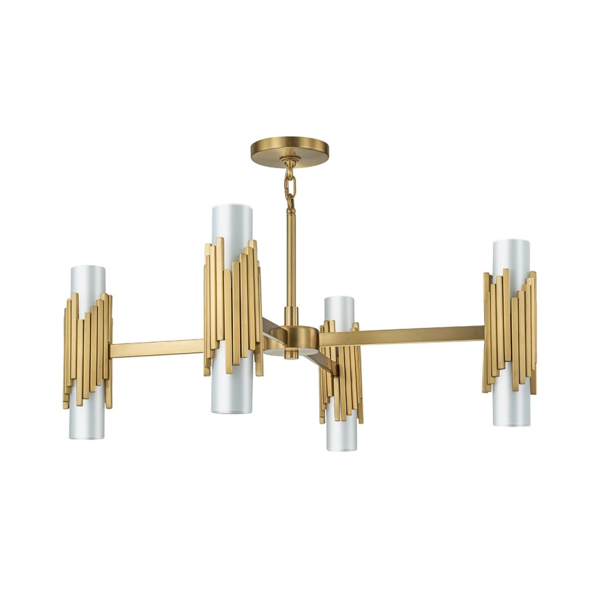 Elstead - Lustre com haste MARVELE 8xE14/40W/230V dourado