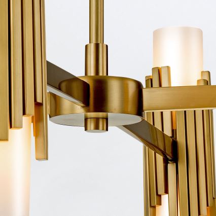 Elstead - Lustre com haste MARVELE 8xE14/40W/230V dourado