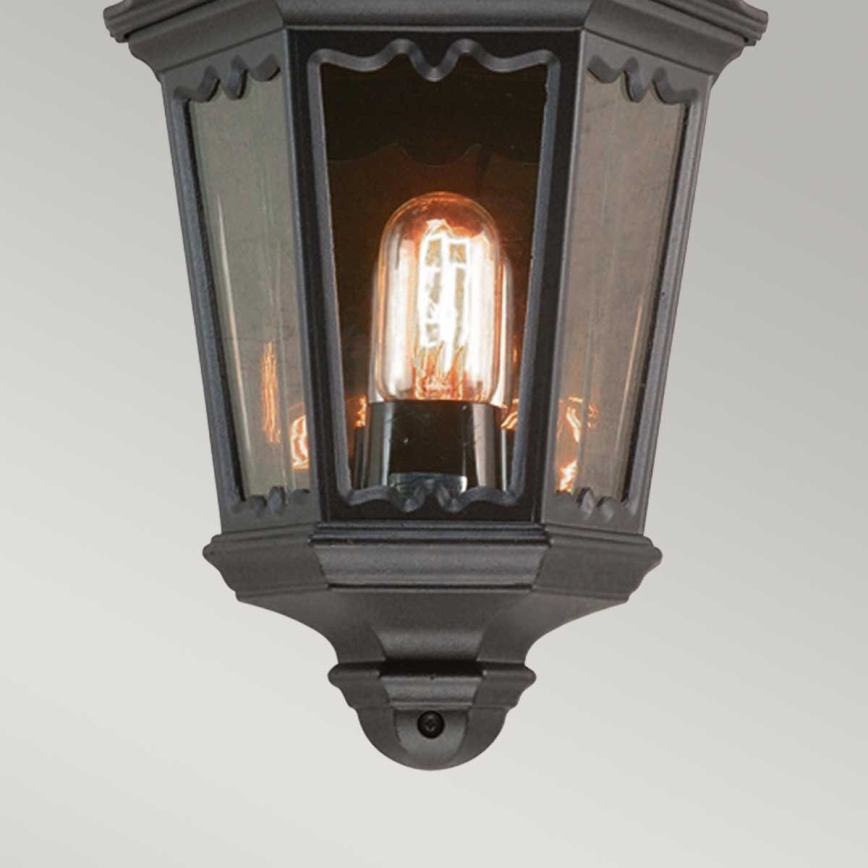 Elstead - Aplique de parede para exterior MEDSTEAD 1xE27/60W/230V IP44 preto