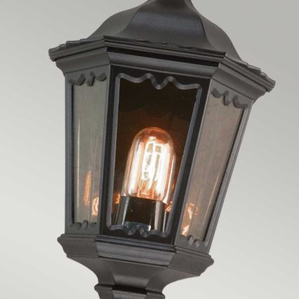 Elstead - Aplique de parede para exterior MEDSTEAD 1xE27/60W/230V IP44 preto