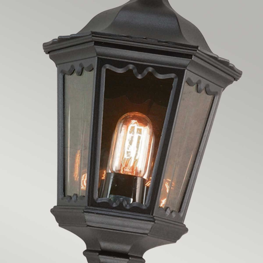 Elstead - Aplique de parede para exterior MEDSTEAD 1xE27/60W/230V IP44 preto
