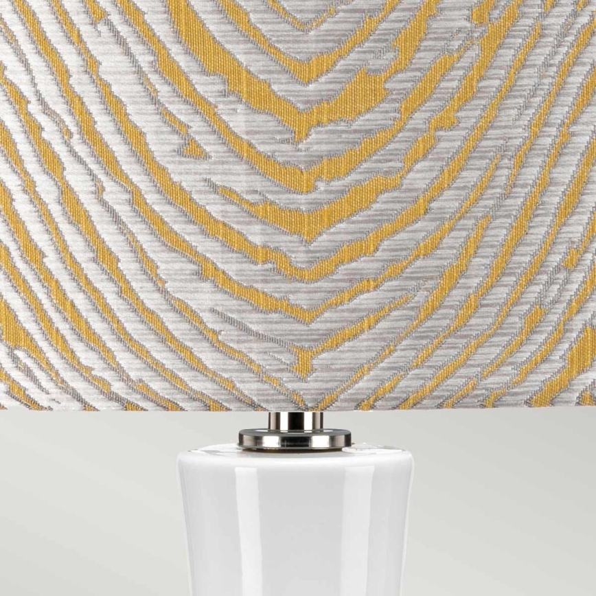 Elstead - Candeeiro de mesa MILO 1xE27/60W/230V cinzento/dourado