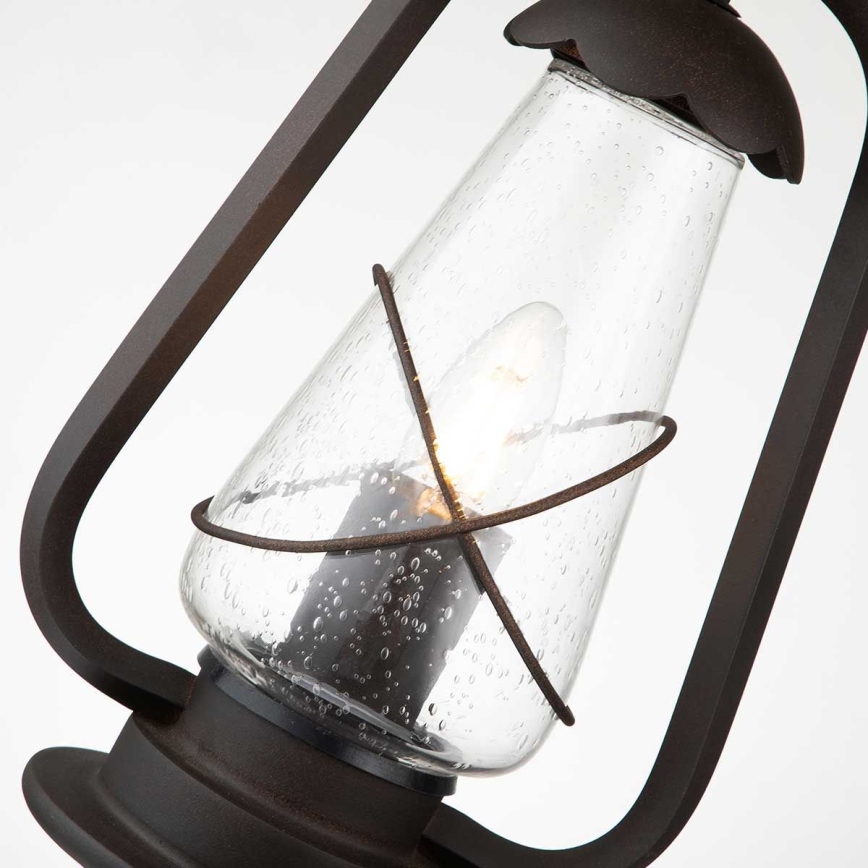 Elstead - Lustre exterior suspenso por corrente MINERS 1xE27/60W/230V IP44 bronze
