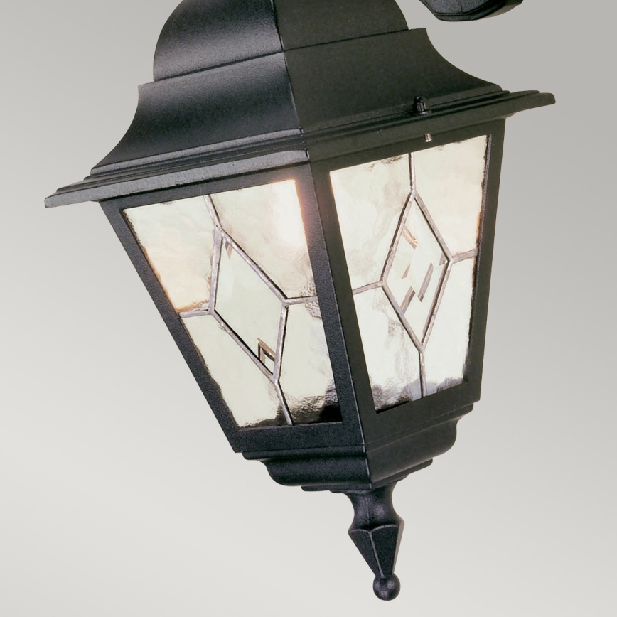 Elstead NR2-BLK - Iluminação de parede exterior NORFOLK 1xE27/100W/230V IP43