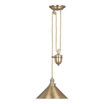Elstead PV-P-AGB - Candelabro suspenso PROVENCE 1xE27/100W/230V latão