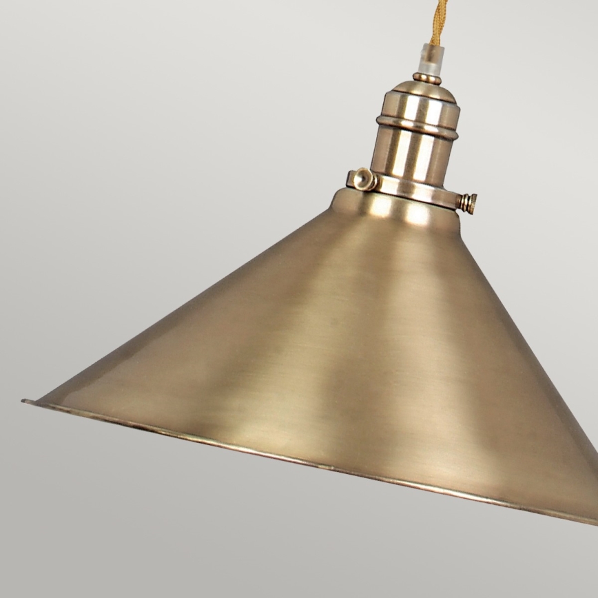 Elstead PV-P-AGB - Candelabro suspenso PROVENCE 1xE27/100W/230V latão