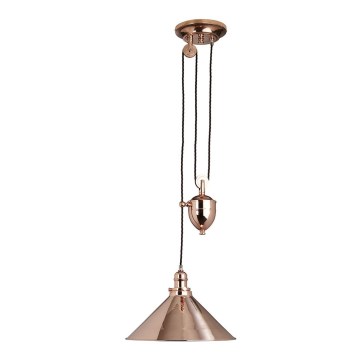 Elstead PV-P-CPR - Candelabro suspenso PROVENCE 1xE27/100W/230V cobre