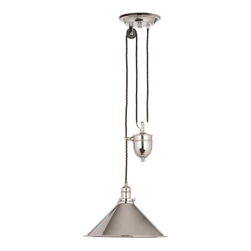 Elstead PV-P-PN - Candelabro suspenso PROVENCE 1xE27/100W/230V cromado brilhante
