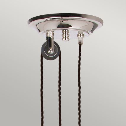 Elstead PV-P-PN - Candelabro suspenso PROVENCE 1xE27/100W/230V cromado brilhante