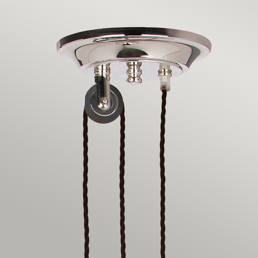 Elstead PV-P-PN - Candelabro suspenso PROVENCE 1xE27/100W/230V cromado brilhante