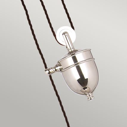 Elstead PV-P-PN - Candelabro suspenso PROVENCE 1xE27/100W/230V cromado brilhante