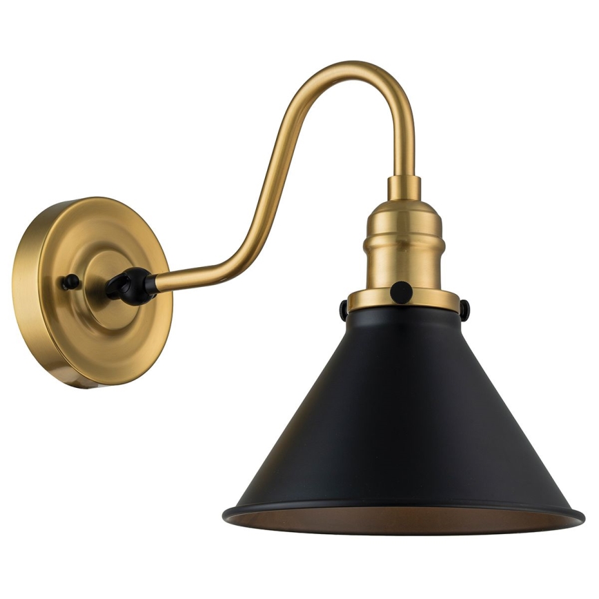 Elstead PV1-AB-MB - Aplique de parede PROVENCE 1xE27/60W/230V dourado/preto