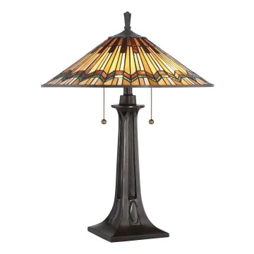 Elstead QZ-ALCOTT-TL - Candeeiro de mesa ALCOTT 2xE27/60W/230V