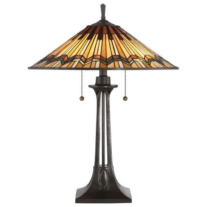 Elstead QZ-ALCOTT-TL - Candeeiro de mesa ALCOTT 2xE27/60W/230V