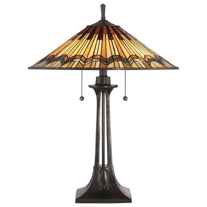 Elstead QZ-ALCOTT-TL - Candeeiro de mesa ALCOTT 2xE27/60W/230V