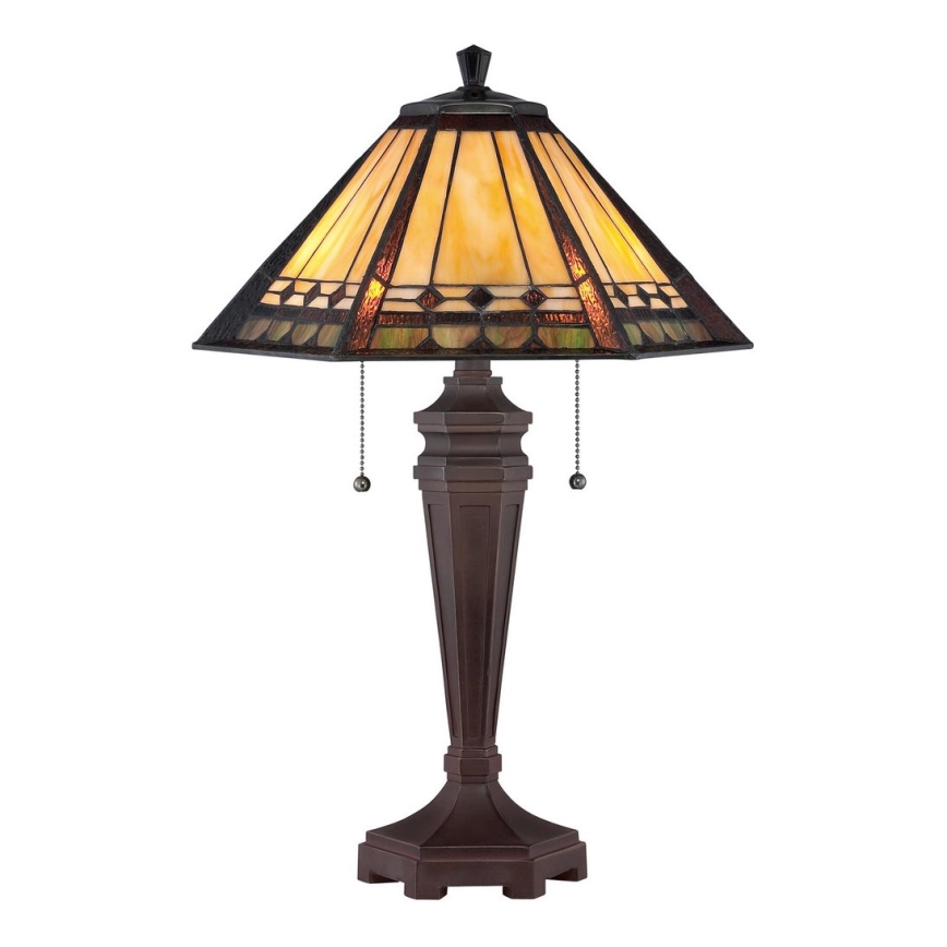 Elstead QZ-ARDEN-TL - Candeeiro de mesa ALCOTT 2xE27/60W/230V