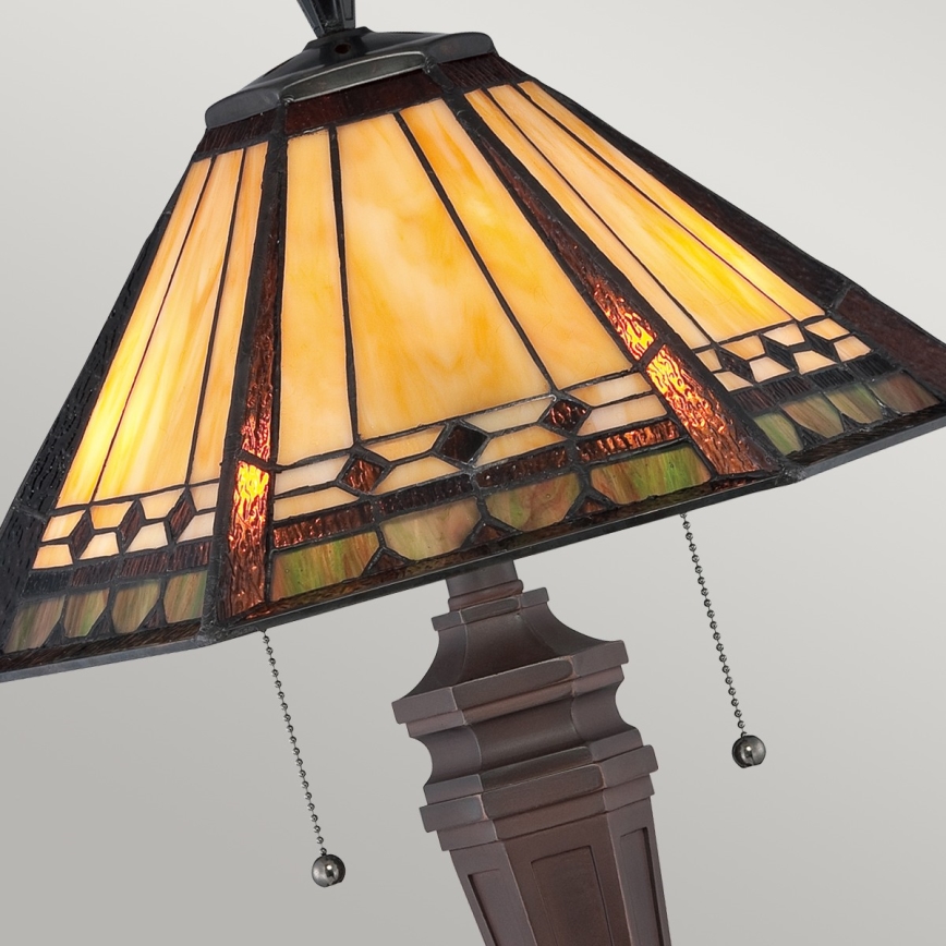 Elstead QZ-ARDEN-TL - Candeeiro de mesa ALCOTT 2xE27/60W/230V