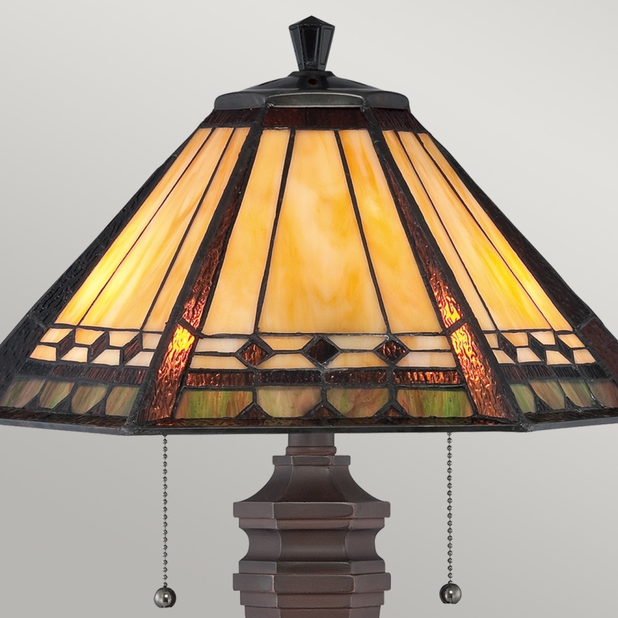 Elstead QZ-ARDEN-TL - Candeeiro de mesa ALCOTT 2xE27/60W/230V