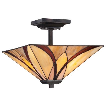 Elstead QZ-ASHEVILLE-SF - Candelabro suspenso ASHEVILLE 2xE27/100W/230V