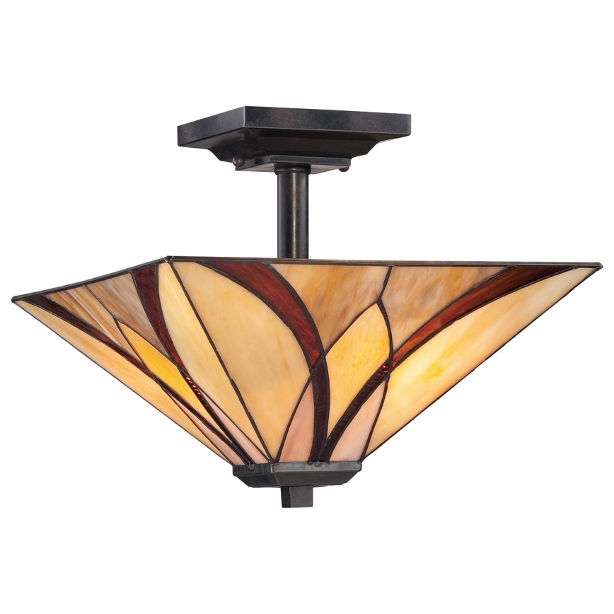 Elstead QZ-ASHEVILLE-SF - Candelabro suspenso ASHEVILLE 2xE27/100W/230V