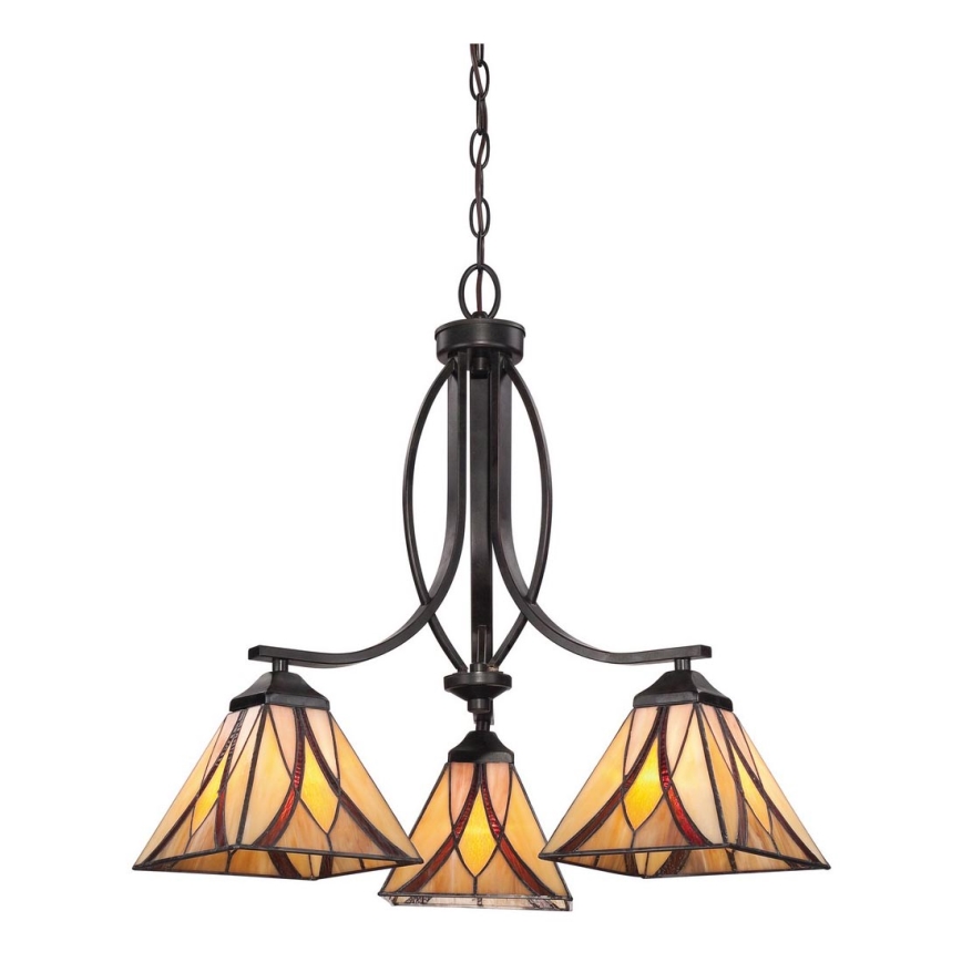 Elstead QZ-ASHEVILLE3 - Candelabro suspenso ASHEVILLE 3xE27/60W/230V