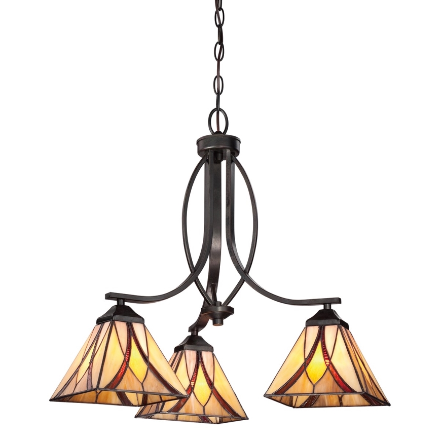 Elstead QZ-ASHEVILLE3 - Candelabro suspenso ASHEVILLE 3xE27/60W/230V
