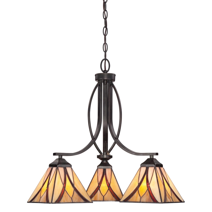 Elstead QZ-ASHEVILLE3 - Candelabro suspenso ASHEVILLE 3xE27/60W/230V