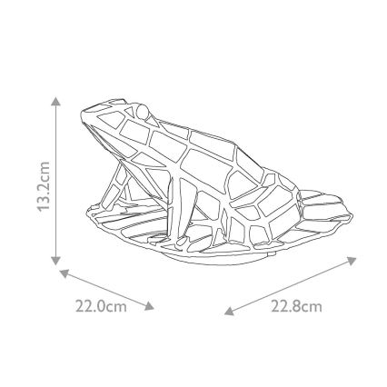 Elstead QZ-FROG-TL - Iluminação decorativa LED TIFFANY 1xG9/3W/12/230V sapo