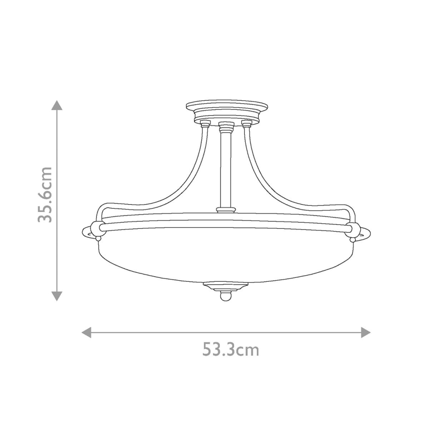 Elstead - Candeeiro integrado GRIFFIN 4xE27/100W/230V cromado mate