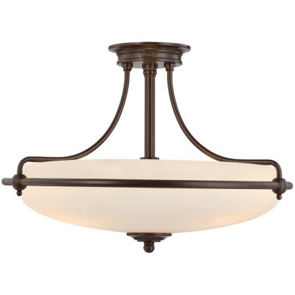 Elstead - Candeeiro integrado GRIFFIN 4xE27/100W/230V bronze