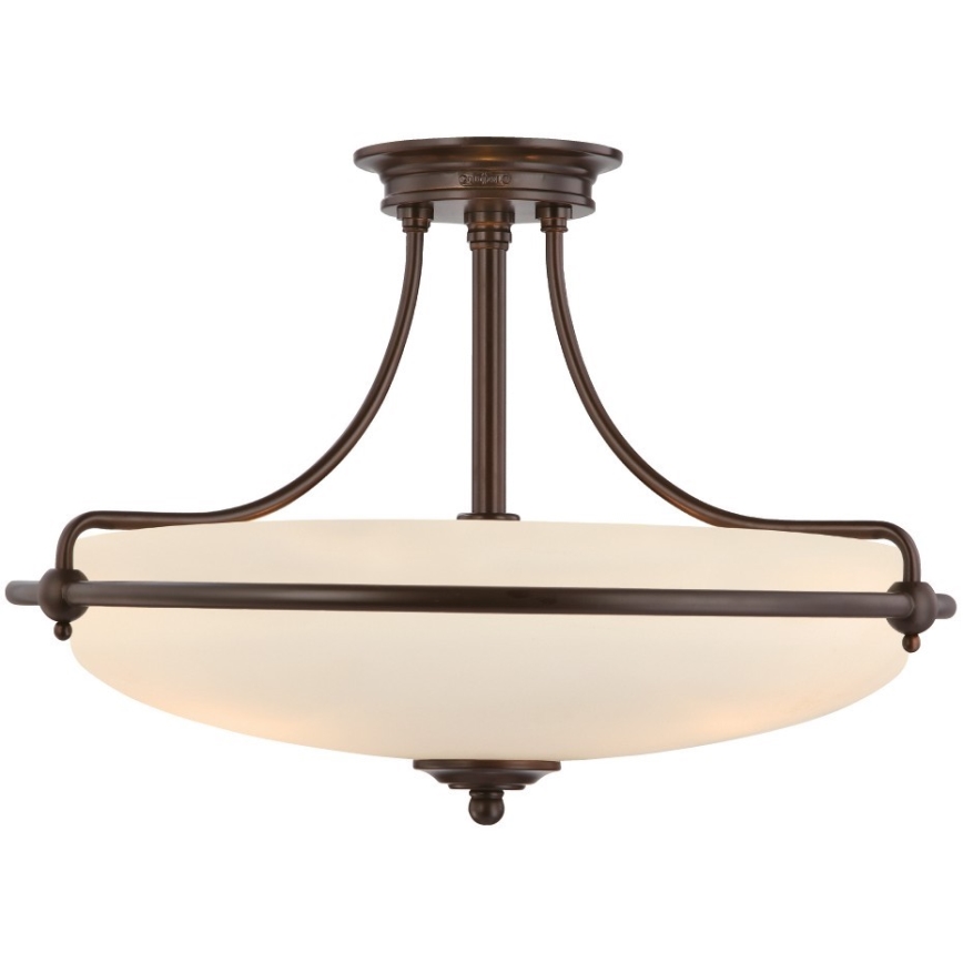 Elstead - Candeeiro integrado GRIFFIN 4xE27/100W/230V bronze