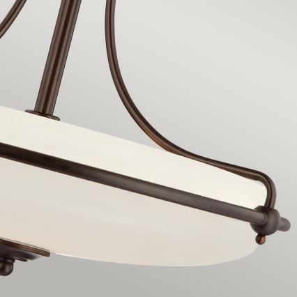 Elstead - Candeeiro integrado GRIFFIN 4xE27/100W/230V bronze