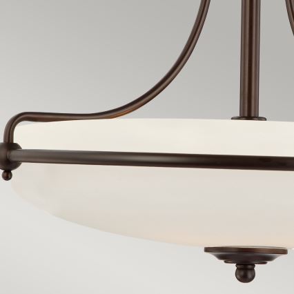 Elstead - Candeeiro integrado GRIFFIN 4xE27/100W/230V bronze