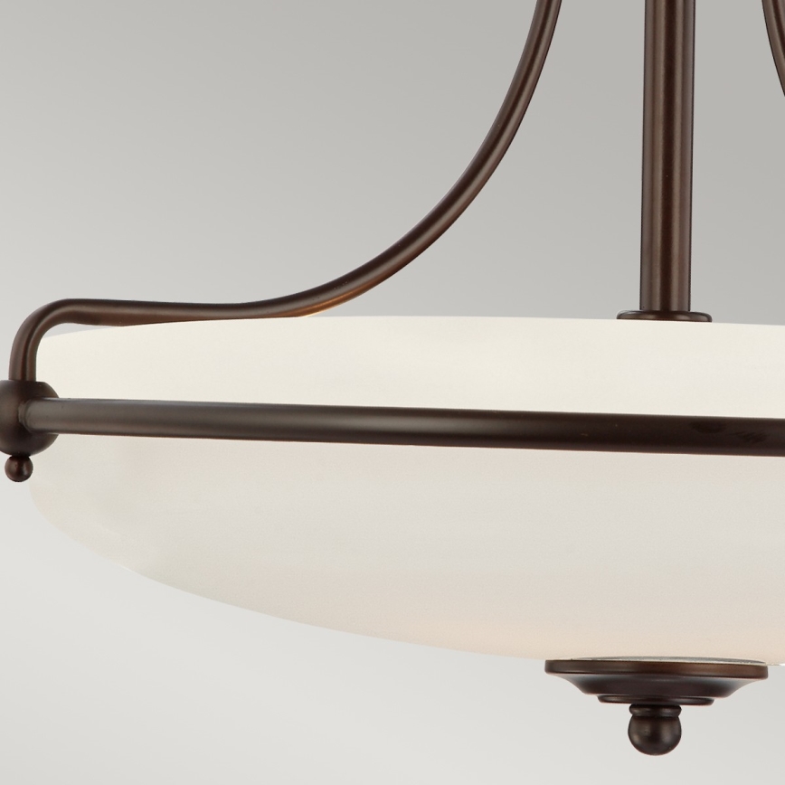 Elstead - Candeeiro integrado GRIFFIN 4xE27/100W/230V bronze